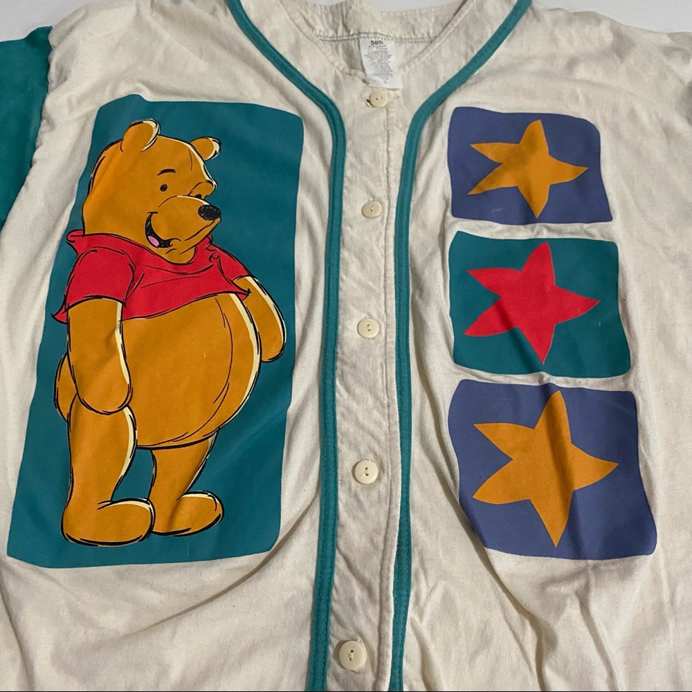 Vintage Disney Winnie The Pooh Jersey Top Large - Picture 4 of 7